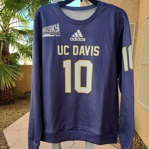 Adidas Men's Purple UC Davis Crewneck Sweater
